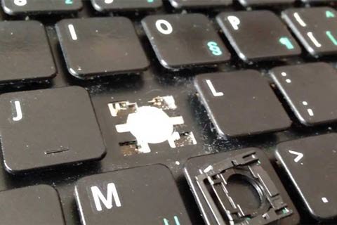 Fix laptop keyboard missing the K key