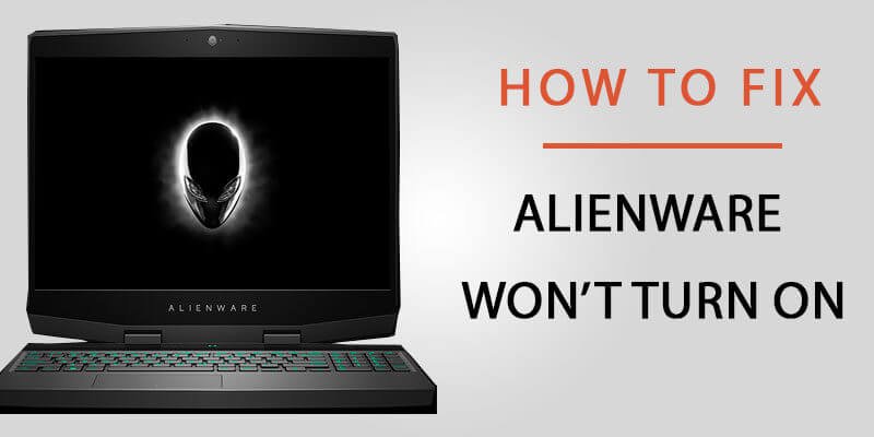 Alienware laptop black screen