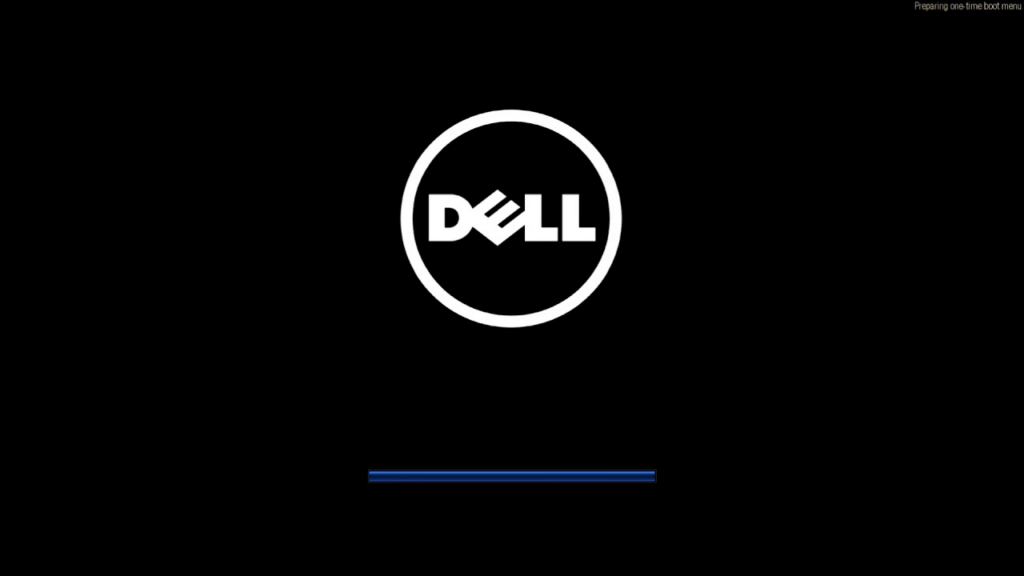 Dell computer preparing one time boot menu